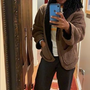 Oversized teddy coat